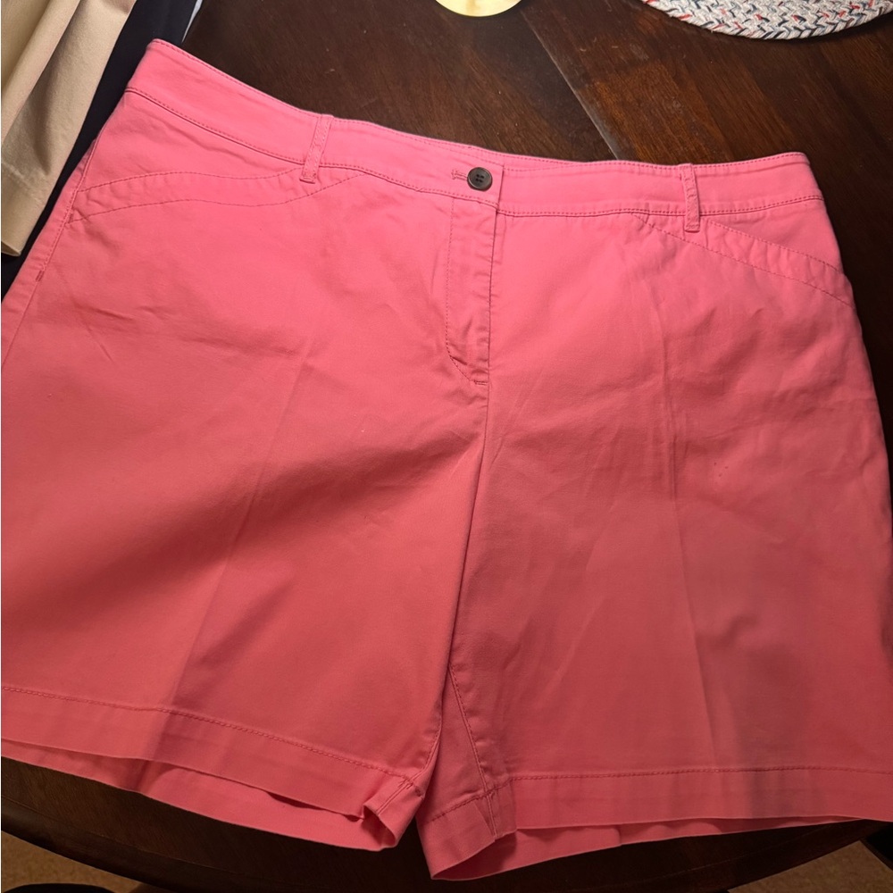 Talbots Coral-Pink Bermuda Shorts